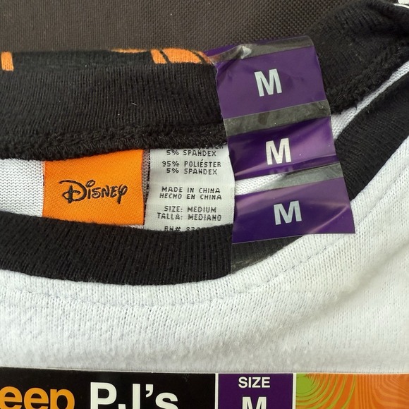 MICKEY MOUSE & GANG HALLOWEEN 2 PC PJs SIZE Med NWT Family Matching Sleep Sets - Picture 2 of 3